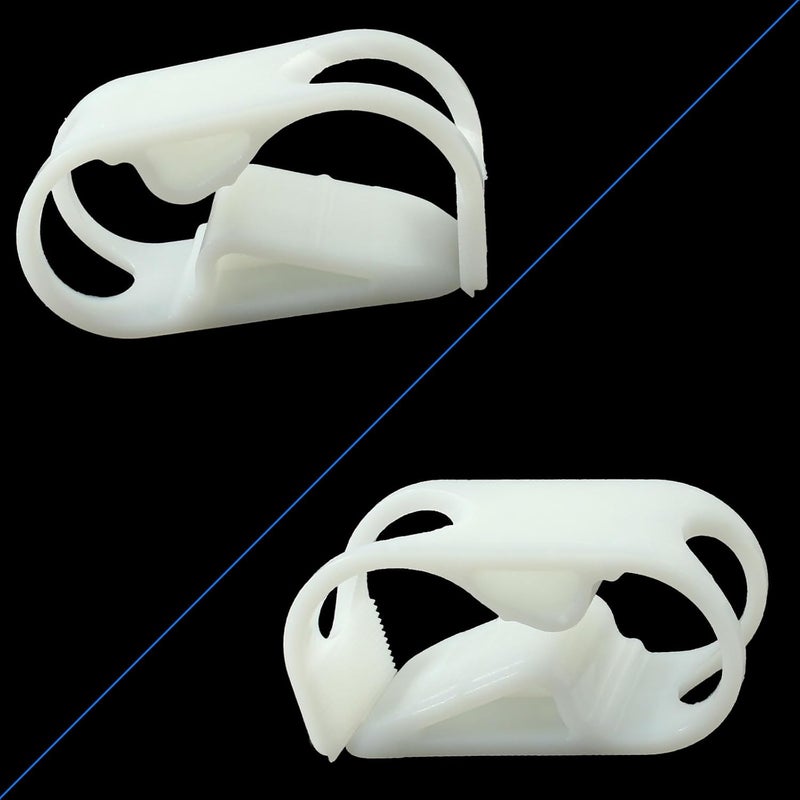 Bivethoi 5 Pcs 1/2" - 5/7" Plastic Tubing Clamps Adjustable Tube Clamp, Laboratory Pinch Valve Flow Control Hose Clamp, White - Image 4